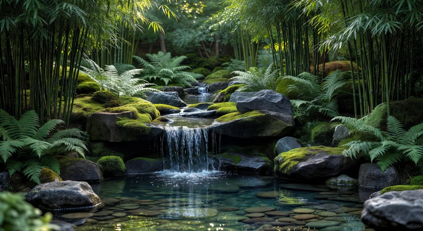 Garden Waterfall Rocks