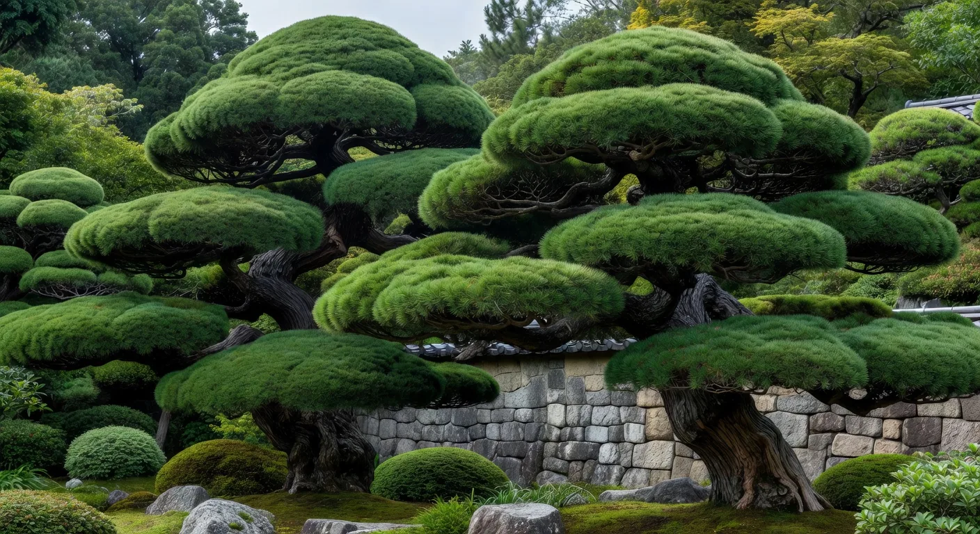 Niwaki Pruned Pines