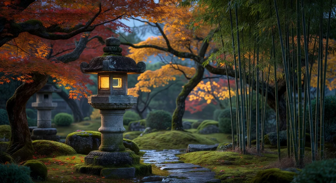 Stone Lantern Dusk